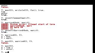 Prolog Tutorial 1: How to assert (or retract) a fact into (from) the database, and query facts
