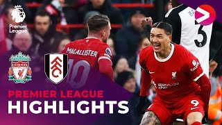 SPEKTAKELSTUK BOORDEVOL WERELDGOALS! 😱❤️🔥 | Liverpool - Fulham | Premier League 23/24 | Samenvatting