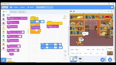 TUGAS MENBUAT ANIMASI SCRATCH KELOMPOK 5 