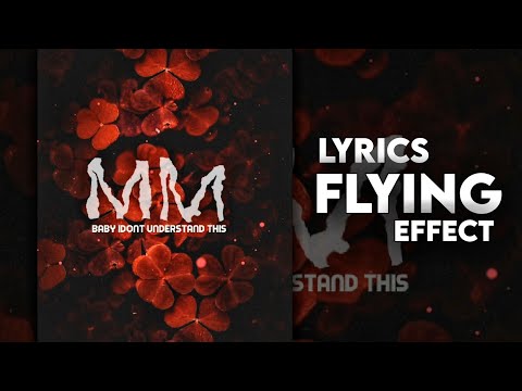 How to make flying (wave) effect lyrics video in Alight motion editing tutorial