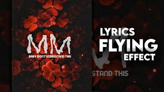 How to make flying (wave) effect lyrics video in Alight motion editing tutorial screenshot 5
