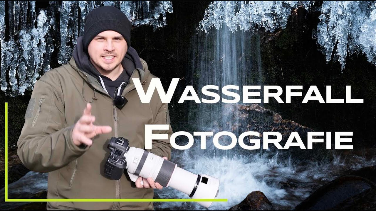 Fließendes Wasser, Eis und Wasserfall fotografieren - Freihand mit langer Verschlusszeit