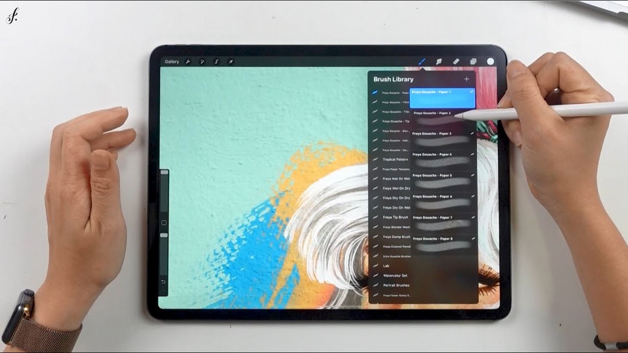 Paper Texture - Realistic Gouache Brush set by Freya.art