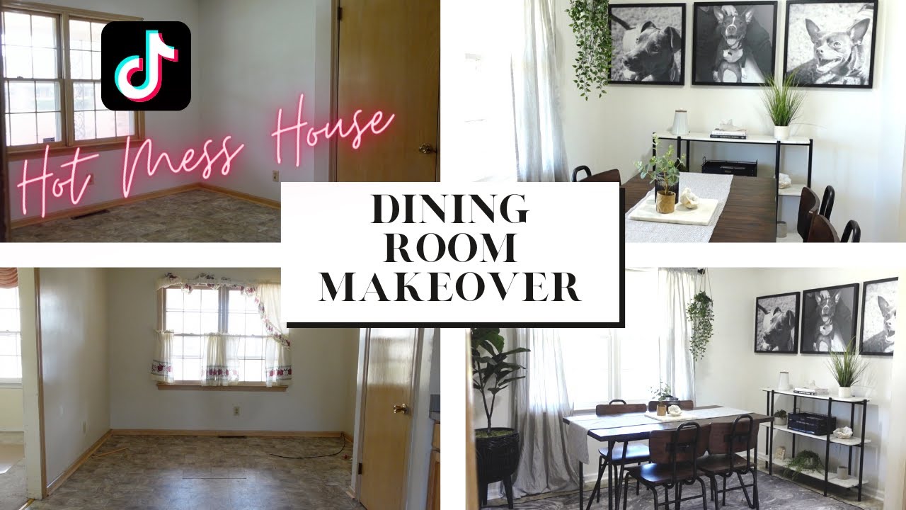 DINING ROOM MAKEOVER | LEXI DIY HOT MESS HOUSE RENOVATION | VIRAL TIK