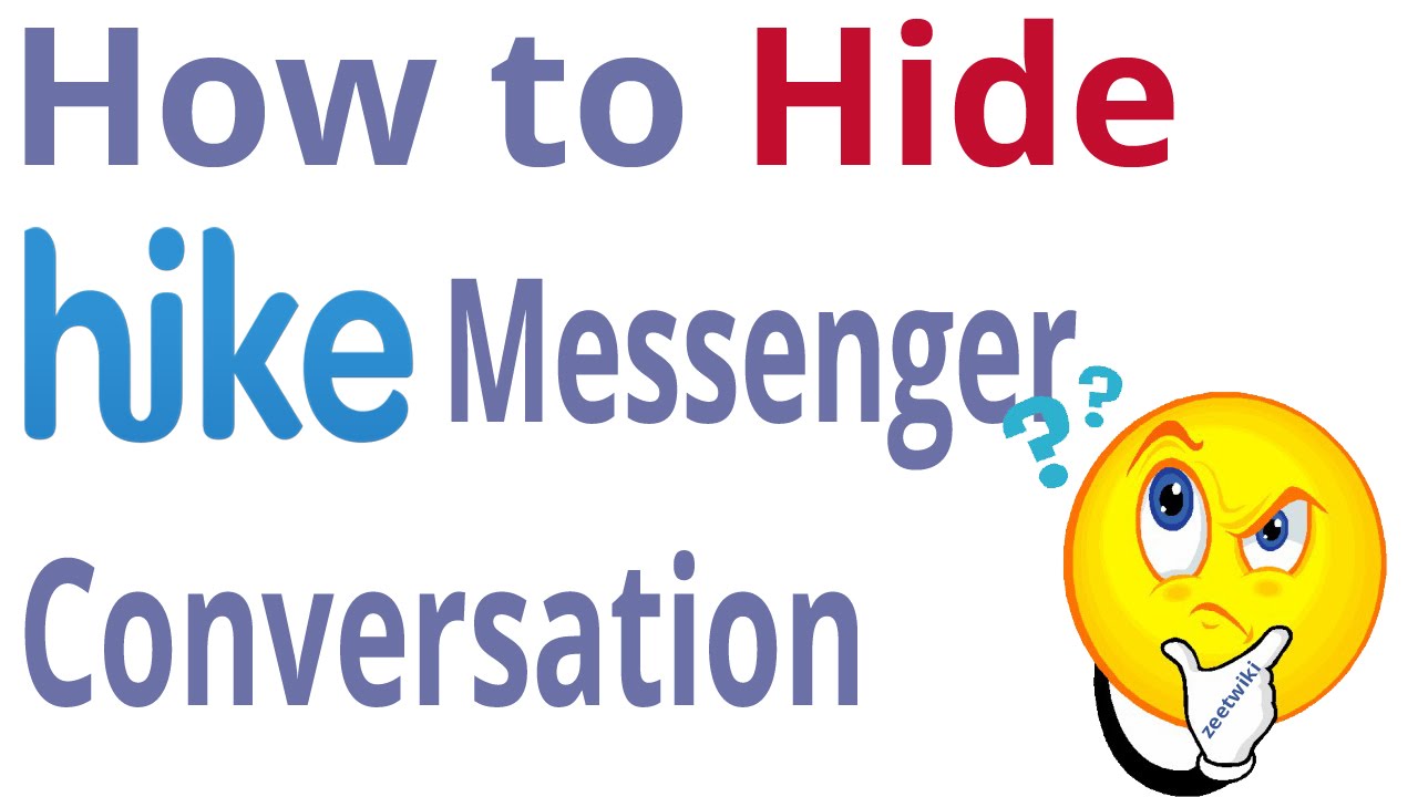 Hide Hike messenger conversation