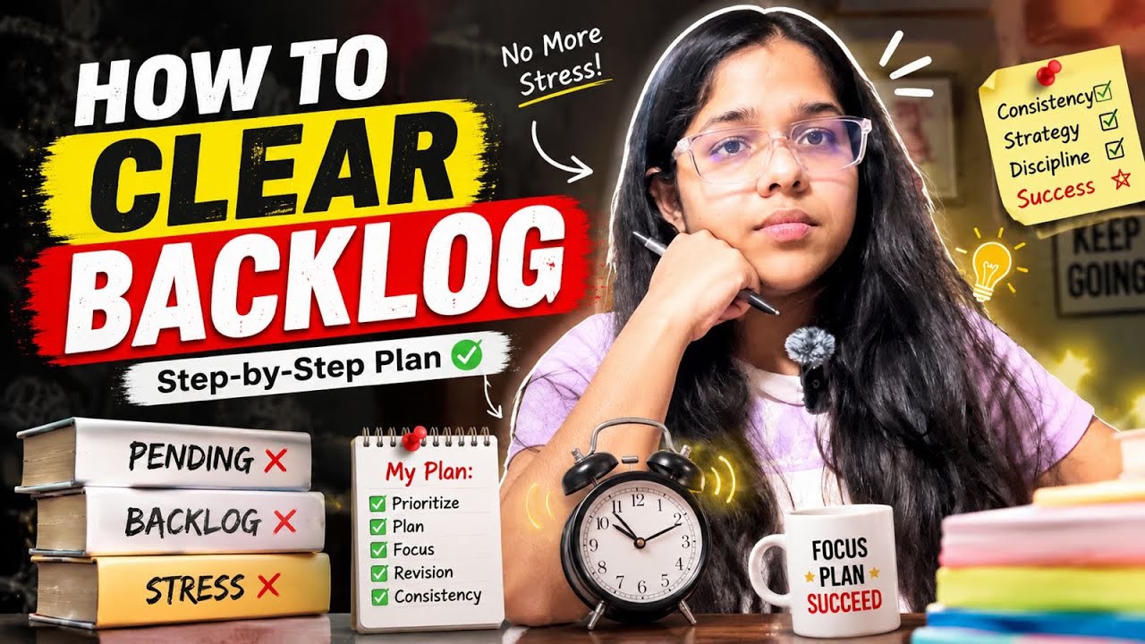 How to clear backlog😭 | Step-by-Step Plan | Soumya - YouTube