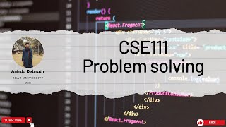 Problem-Solving Class | CSE111 | previous semester Final Question | BRACU