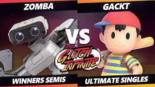 Glitch Infinite Winners Semis - Zomba (ROB) Vs. Gackt (Ness) - SSBU Ultimate Tournament