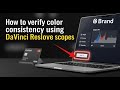 How to verify color consistency using DaVinci Resolve scopes - Detailed Guide