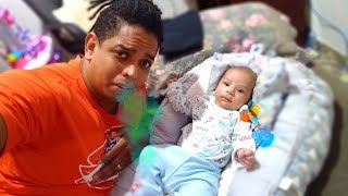 Trocando A Fralda Do Bebê Noah Rotina Da Tarde Sozinho Em Casa Com Os Filhos - Familia Black