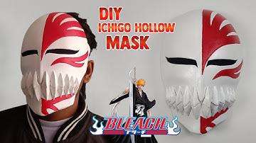 How to make Ichigo Hollow mask from Bleach | Cardboard mask | #diy