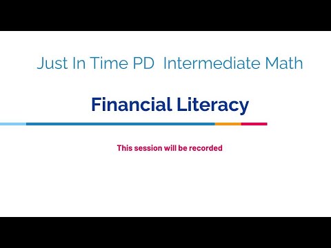 JIT Intermediate Math Financial Planning - YouTube
