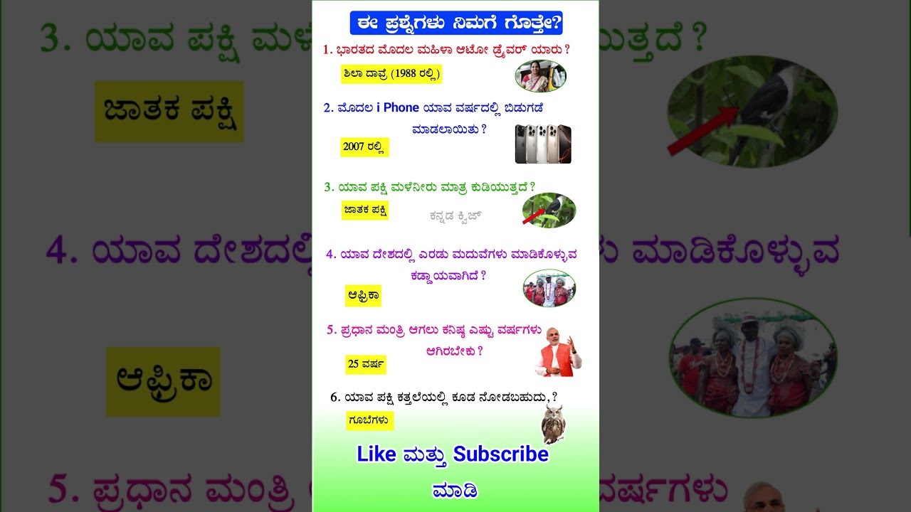 Kannada GK for Competitive Exams | KPSC FDA SDA PSI GK Quiz | Daily Govt Job Quiz