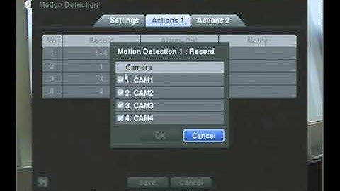 CS, WCS, LS, PS and GS - Motion Detection Setup - Speco Technologies
