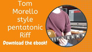Tom Morello style pentatonic rock riff