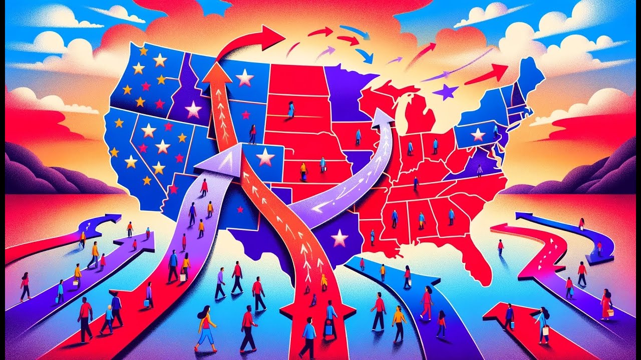 Many Americans are moving from Red States to Blue States. Red States ...