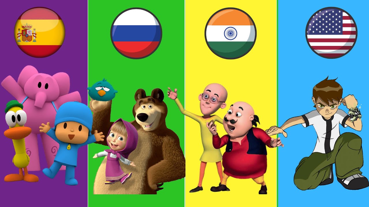 CARTOONS FROM DIFFERENT COUNTRIES [PART 1] - YouTube