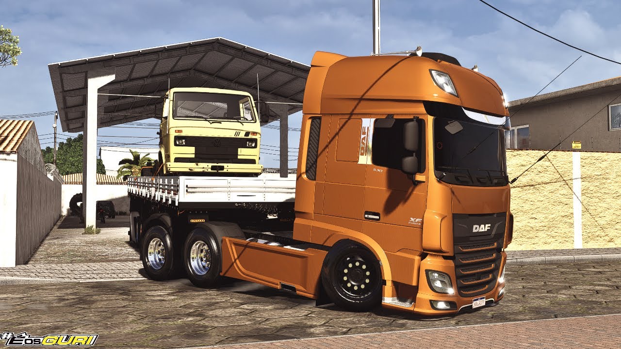 CARRETA BAIXA + CARGA PESADA: DAF XF 530 NO TALENTO COM VW 11130 EM CIMA! 🚛🔥
