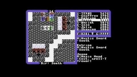 Ultima IV on the C-64 Stygian Abyss Level 6