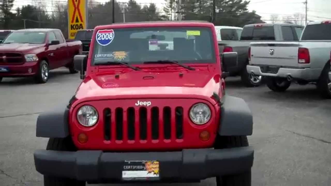Best Price Used 2008 Jeep Wrangler X Southern Maine Motors Saco Maine