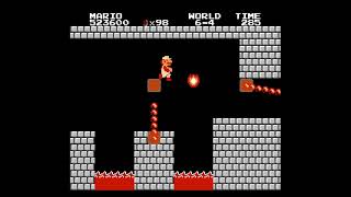 Super Mario Bros. 1 (6-4) NES Bowsers Castle