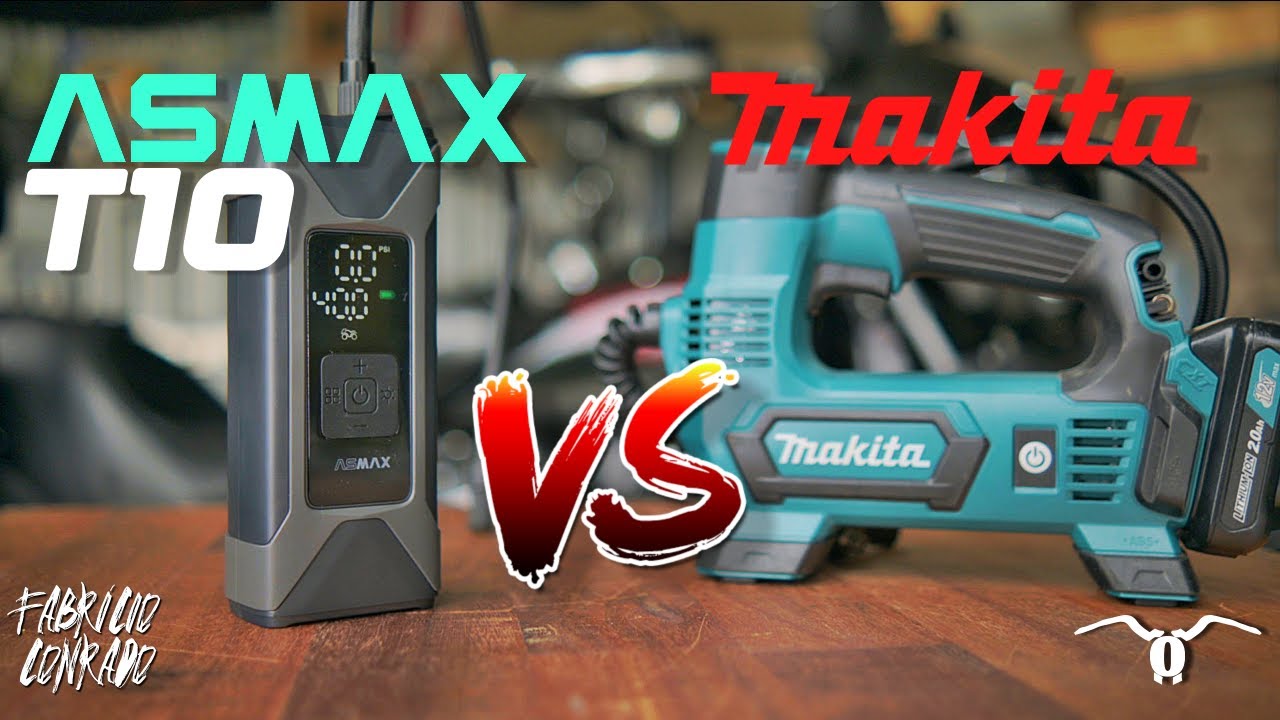 qual é o MELHOR compressor de ar portátil? ASMAX smart air pump T10 ou Makita MP100 ?