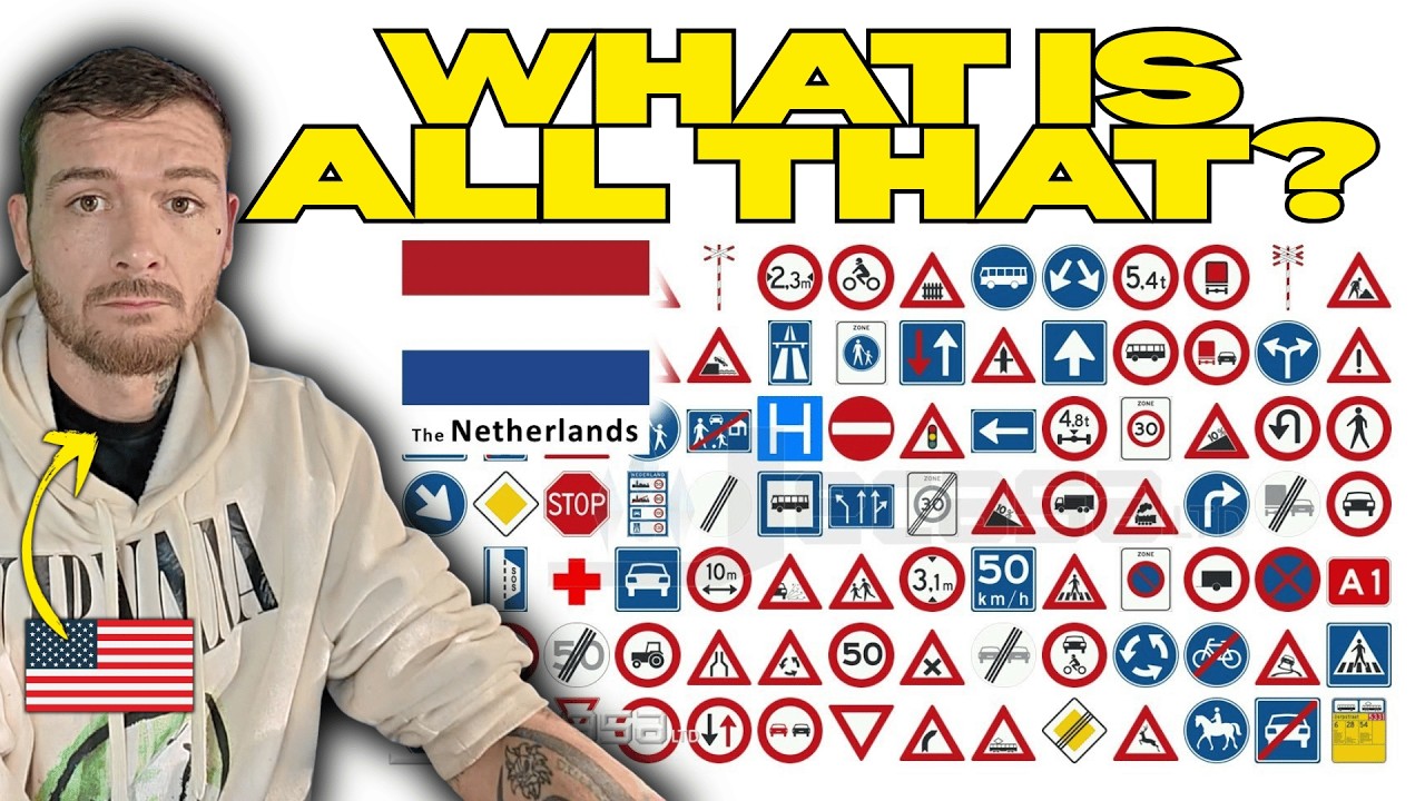 American Reacts to Dutch Traffic Signs (Amsterdam, Rotterdam, The Hague, Utrecht, Eindhoven)