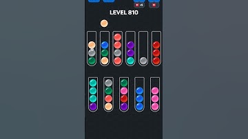 Ball Sort Puzzle nível 810 #games #puzzle #level #gaming #colors #pop #gameplay #automobile #gamer