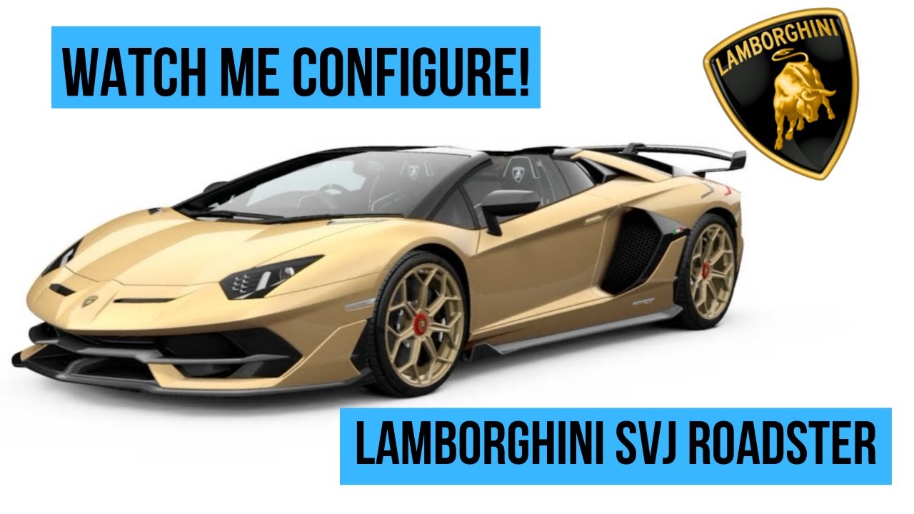 THE AVENTADOR SVJ ROADSTER CONFIGURATOR YouTube