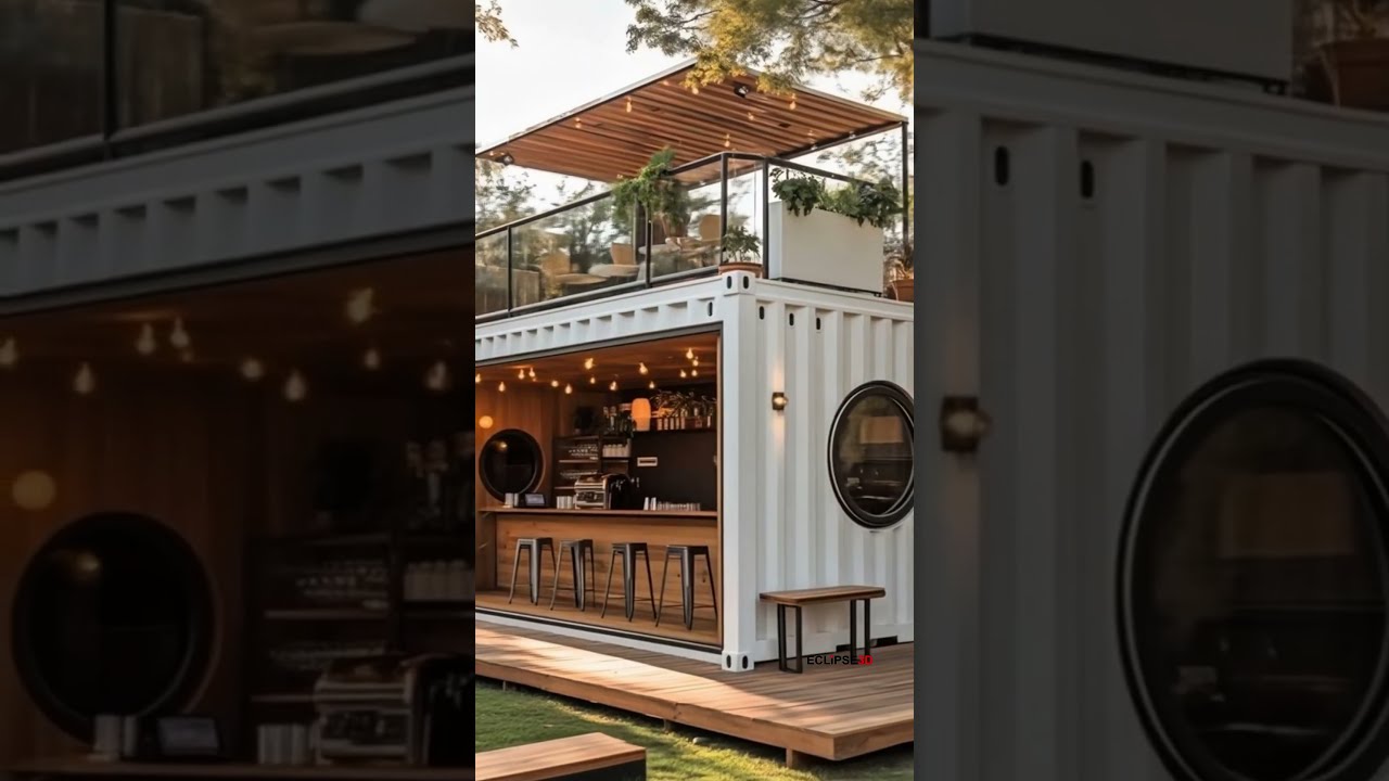 This Shipping Container Caf Is Next Level Cool ContainerCafe CafeDesign Shorts