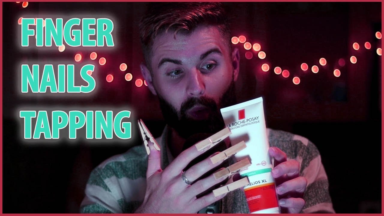 MaGen ASMR☀ Finger Nails Tapping ☀ Clothespins Nails YouTube