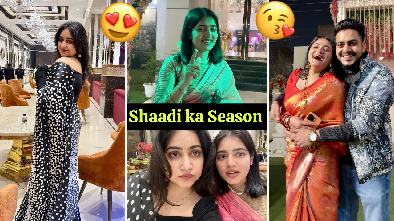 Sibbu Chinu aur Swati ne pehni saari🥻❤️