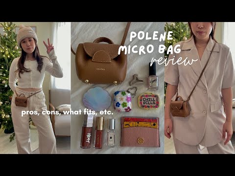 Polene, Bags, Polne Number One Micro Bag In Sage Textured Leather