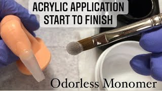 Practice Acrylic this way for instant success| Working with Odorless Monomer| Practice Finger Wealth