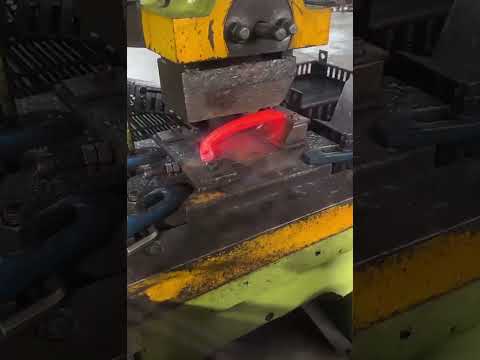 Hot forging steel blades automated👍