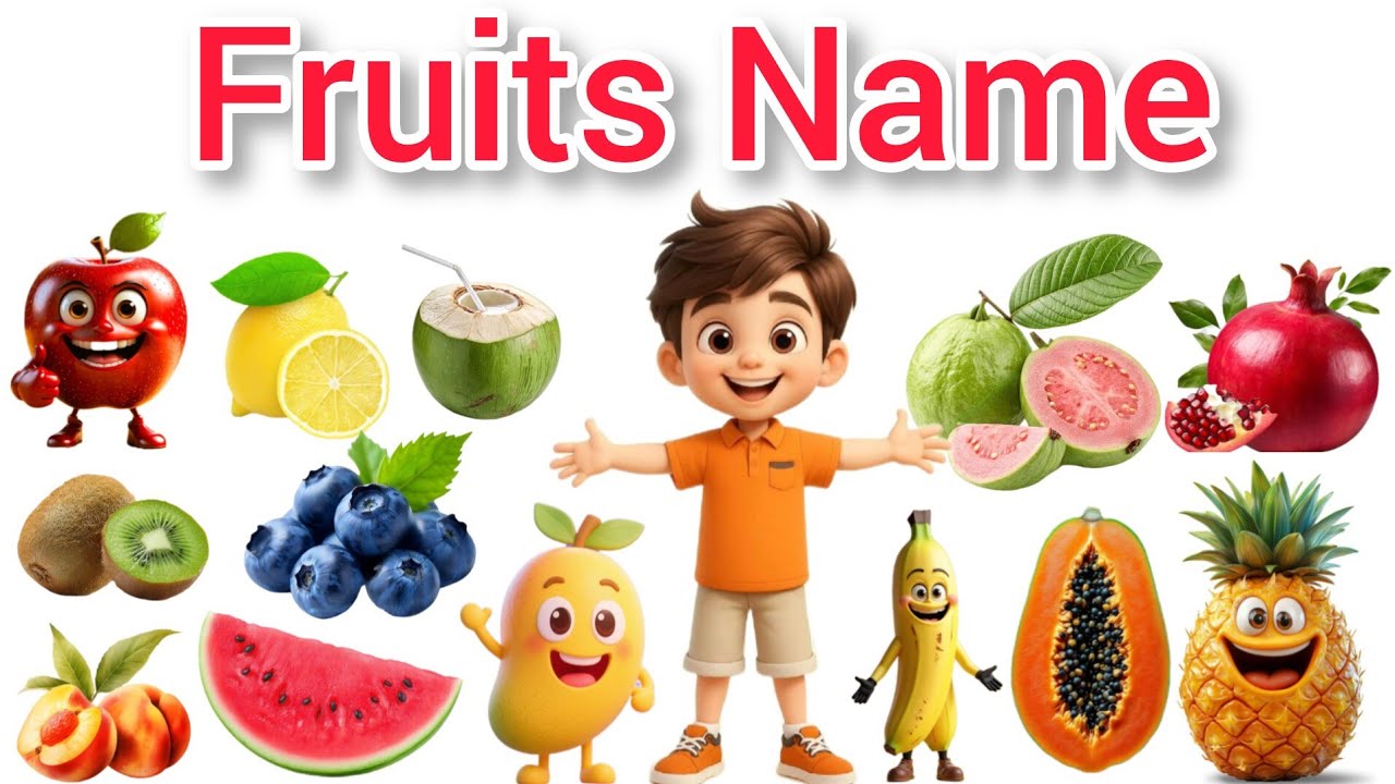 Fruits Name |Fruit Name with pictures | Fruits Name hindi english | #Fruits name |#kids learning |