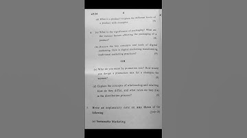 📄 DU SOL B.Com (Hons) Semester 3 | Principles of Marketing Question Paper 2025