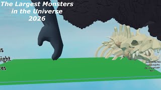Roblox - Accurate Size Comparison (The Largest Monsters)