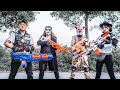 LTT Nerf Mod : 1 Hour Nerf War | Couple SEAL MARINES Nerf Guns Fight Crime SATAN Mask 2