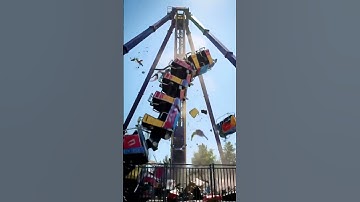 Amusement Park Ride Disaster, Malfunction Leads to Shocking Collapse! #viral #shorts