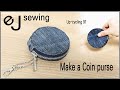 EJ-Up cycle 91/Make a Coin purse /RECYCLE JEANS | DIY BAG SEWING TUTORIALDIY/CRAFTS/동전지갑 만들기