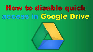 DekoTV - How to disable quick access in Google Drive