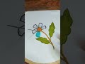 Beautiful flower hand embroidery design ll hand craft #handbroidery #shortvideo #ytshorts