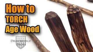 How to Age Wood with a Torch