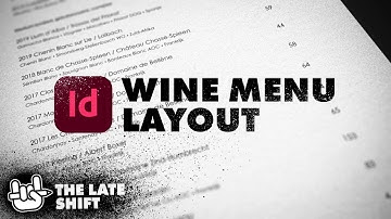 An InDesign Wine Menu Layout