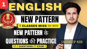 1. Practice Class || New Pattern Questions || CGL MTS CHSL STENO || Jaideep Sir