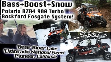 BASS+BOOST+SNOW - Beautiful El Dorado National Forest Turbo Polaris RZR 900 - 1500 Watt Sound System