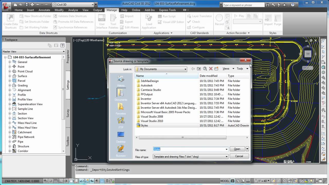 Civil 3D Styles Management - YouTube