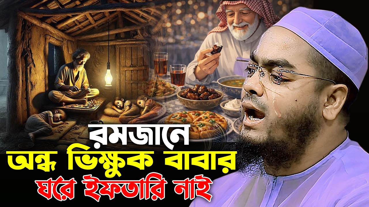 রমজানে অন্ধ বাবার ঘরে ইফতারি নাই সন্তানের কান্না😢হাফিজুর রহমান সিদ্দিকী ওয়াজ 2025 hafizur rahman waz