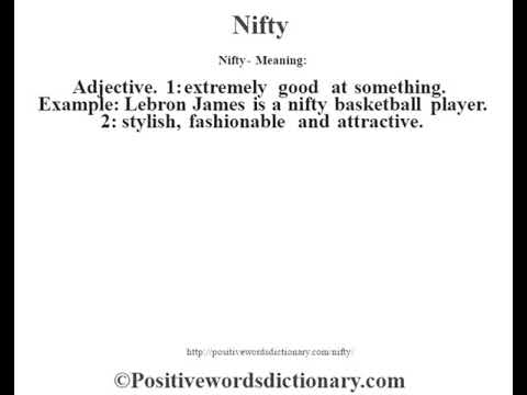 Nifty Definition Nifty Meaning Youtube